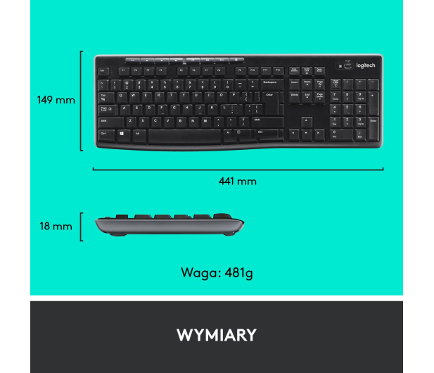 Logitech OUTLET - MK270 Wireless - 1360195 - zdjęcie 10